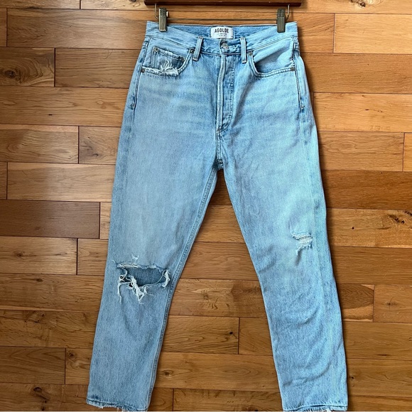 AGOLDE Riley High Rise Straight Crop Size 26 - Picture 6 of 14